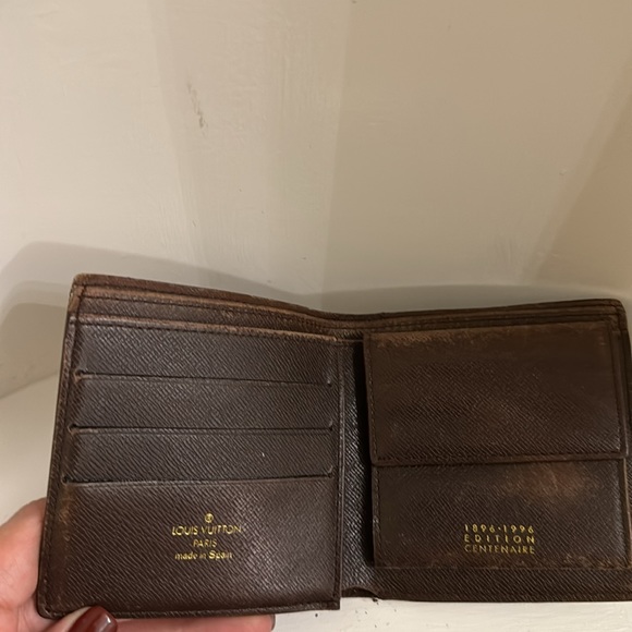 Louis Vuitton Damier Brown Mens Canvas Bi-Fold Wallet Sentential Edition - Picture 6 of 10